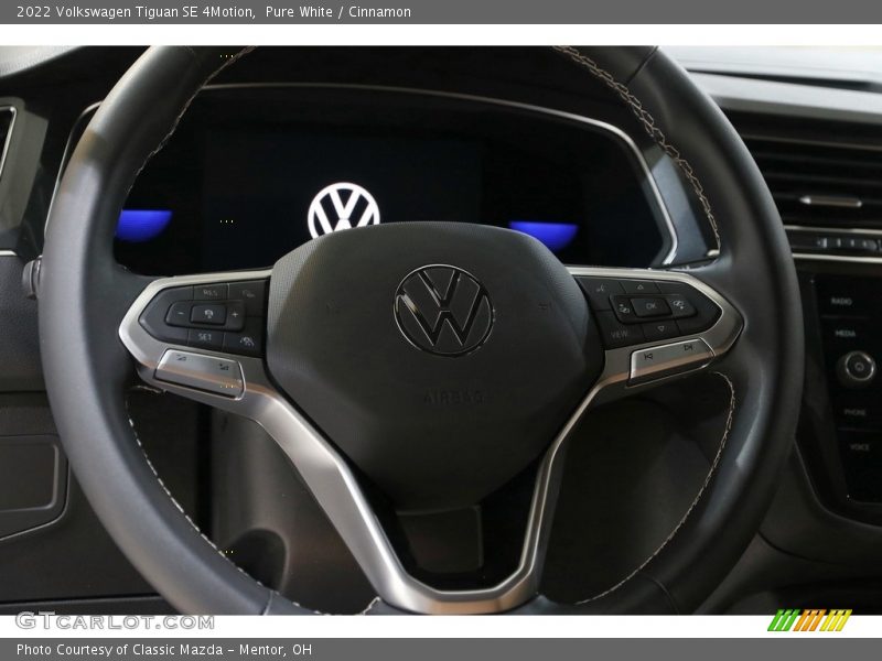 Pure White / Cinnamon 2022 Volkswagen Tiguan SE 4Motion
