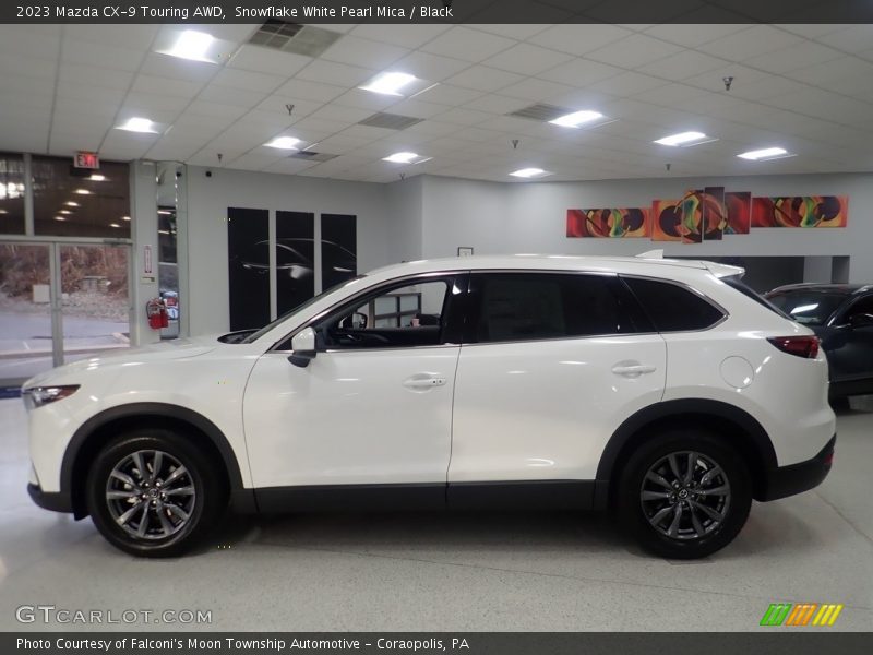 Snowflake White Pearl Mica / Black 2023 Mazda CX-9 Touring AWD