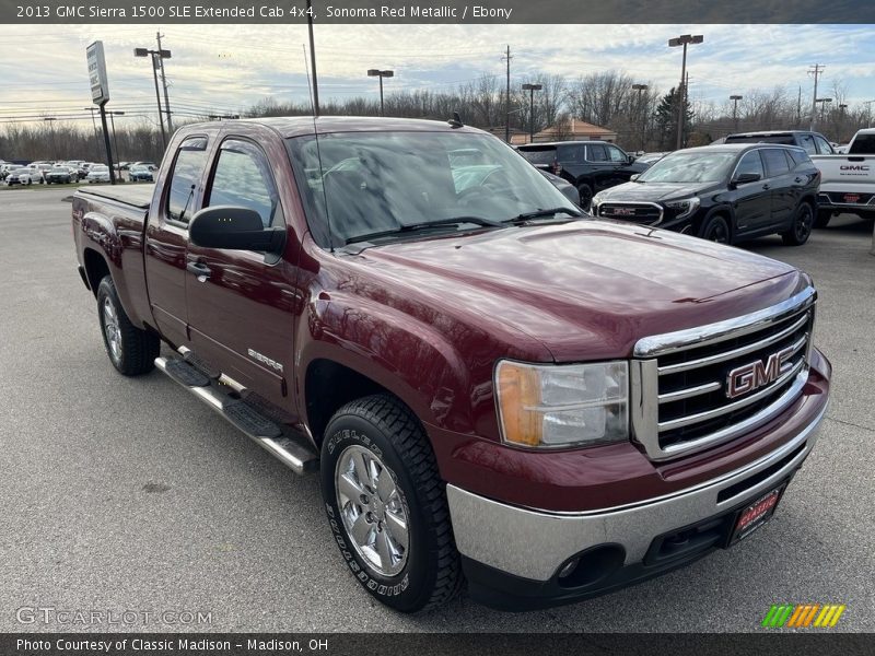Sonoma Red Metallic / Ebony 2013 GMC Sierra 1500 SLE Extended Cab 4x4