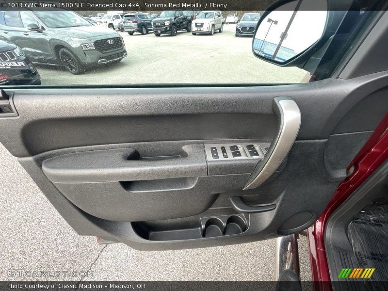 Sonoma Red Metallic / Ebony 2013 GMC Sierra 1500 SLE Extended Cab 4x4
