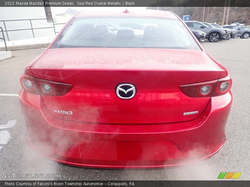 Soul Red Crystal Metallic / Black 2022 Mazda Mazda3 Premium Sedan