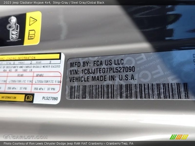 Sting-Gray / Steel Gray/Global Black 2023 Jeep Gladiator Mojave 4x4