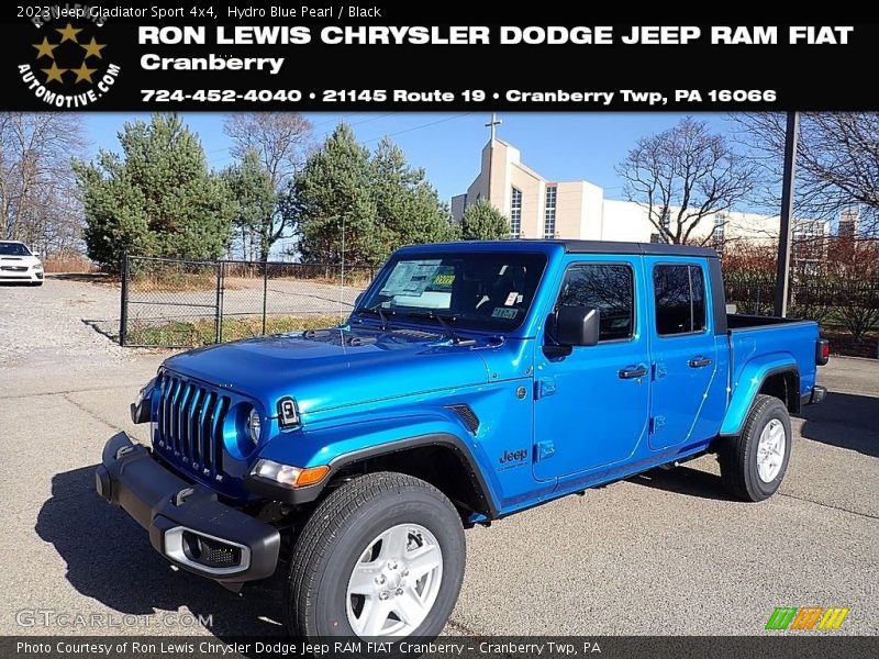 Hydro Blue Pearl / Black 2023 Jeep Gladiator Sport 4x4