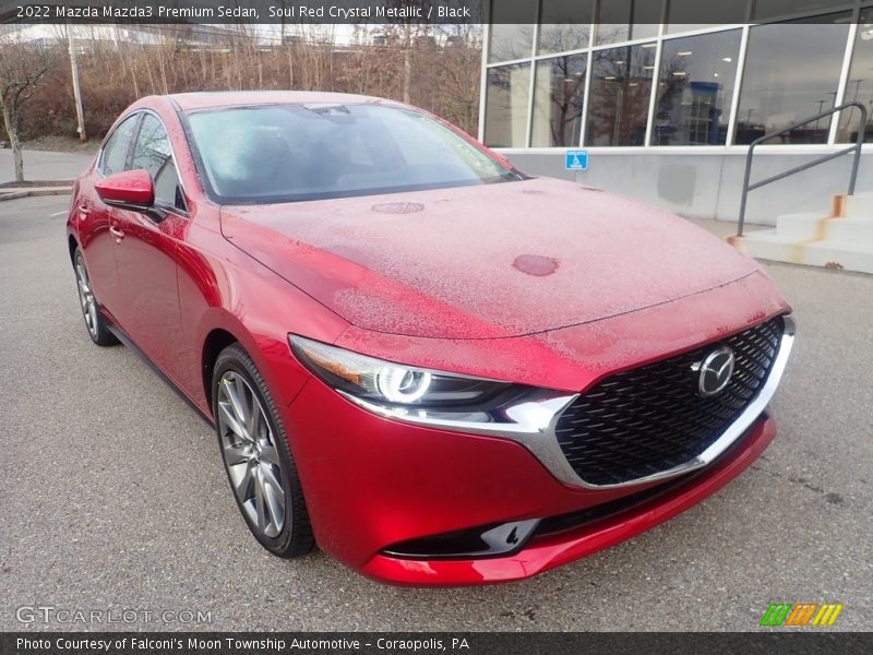 Front 3/4 View of 2022 Mazda3 Premium Sedan