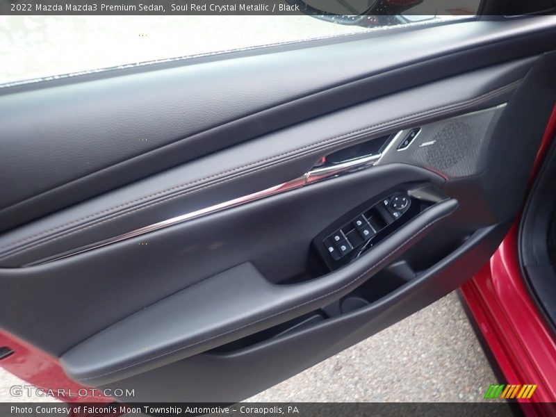 Soul Red Crystal Metallic / Black 2022 Mazda Mazda3 Premium Sedan