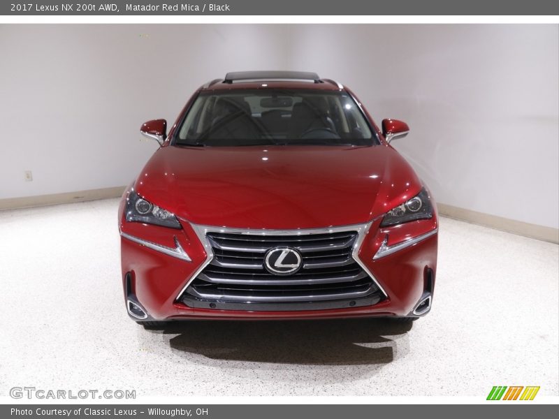 Matador Red Mica / Black 2017 Lexus NX 200t AWD