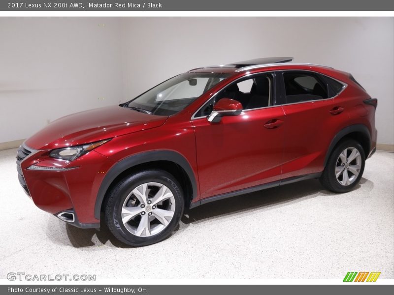 Matador Red Mica / Black 2017 Lexus NX 200t AWD