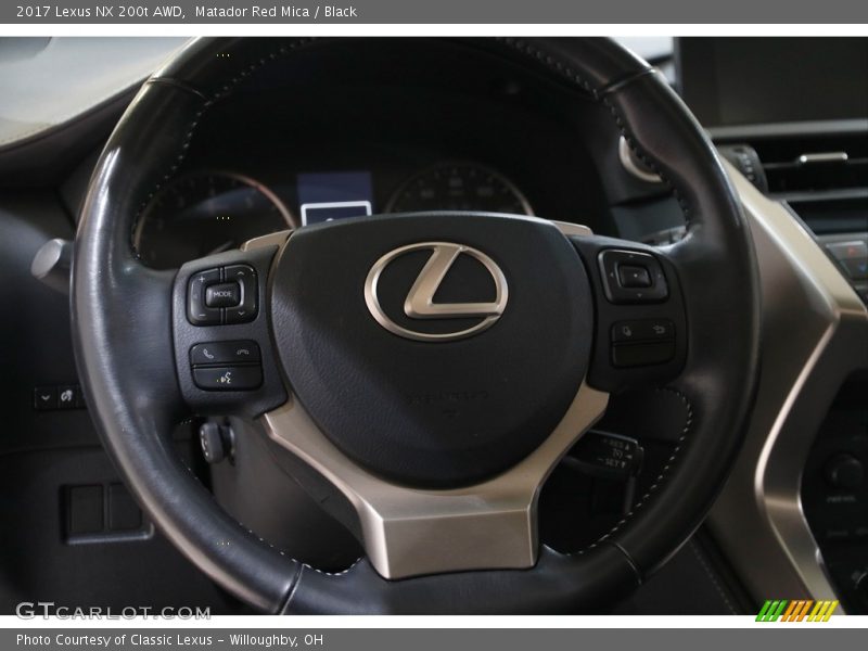 Matador Red Mica / Black 2017 Lexus NX 200t AWD