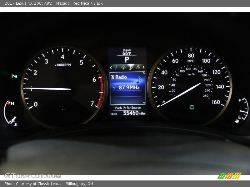 Matador Red Mica / Black 2017 Lexus NX 200t AWD