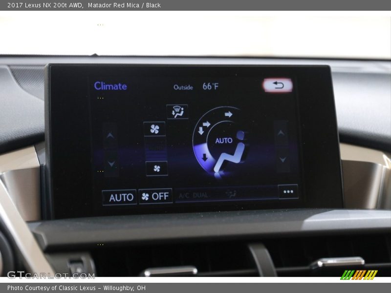 Matador Red Mica / Black 2017 Lexus NX 200t AWD