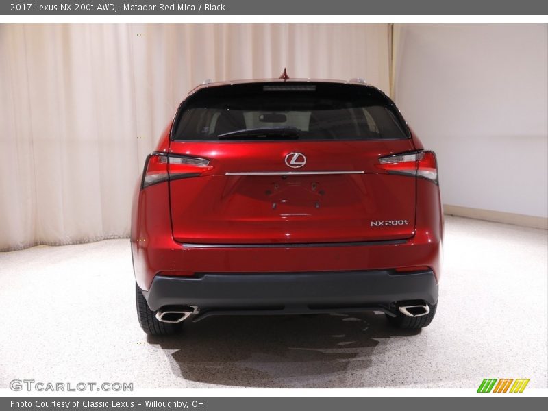 Matador Red Mica / Black 2017 Lexus NX 200t AWD