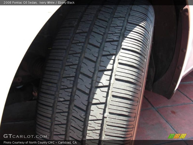 Ivory White / Ebony Black 2008 Pontiac G6 Sedan