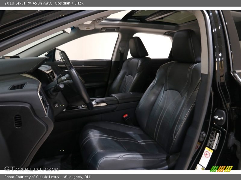 Obsidian / Black 2018 Lexus RX 450h AWD