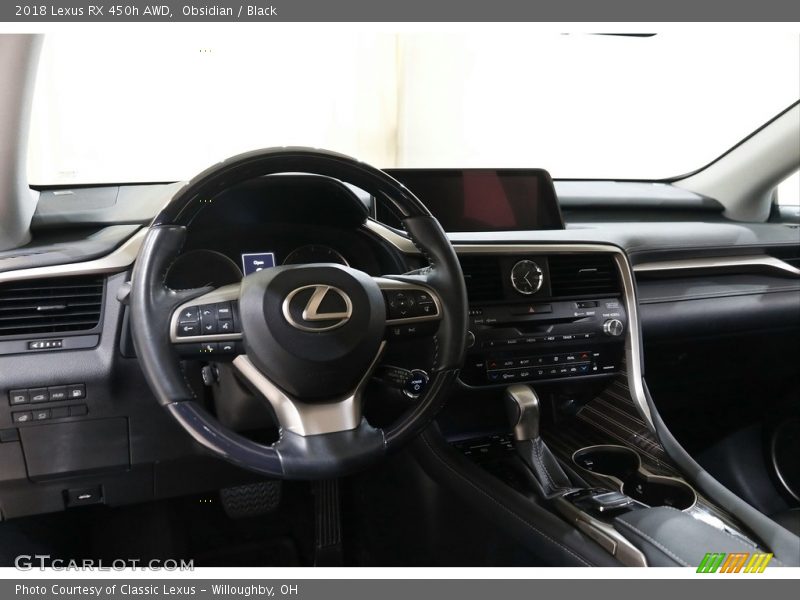 Obsidian / Black 2018 Lexus RX 450h AWD