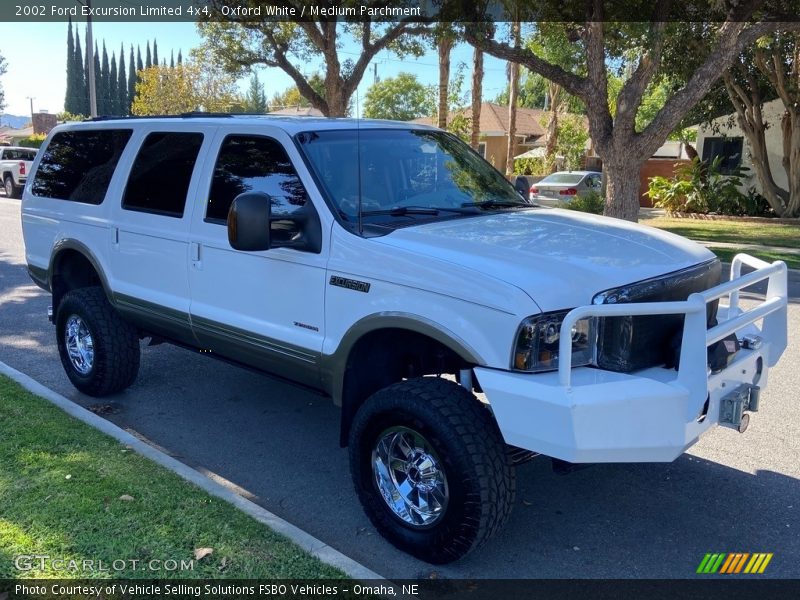 Oxford White / Medium Parchment 2002 Ford Excursion Limited 4x4