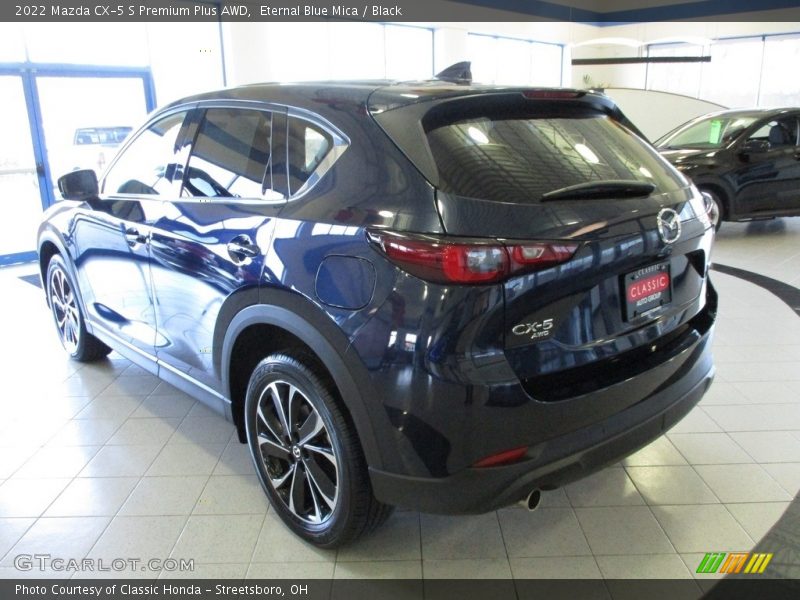 Eternal Blue Mica / Black 2022 Mazda CX-5 S Premium Plus AWD