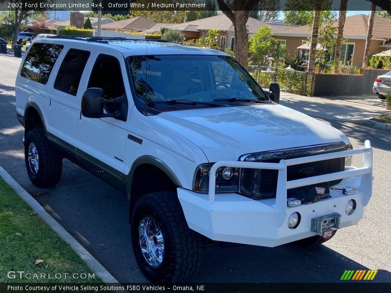Oxford White / Medium Parchment 2002 Ford Excursion Limited 4x4