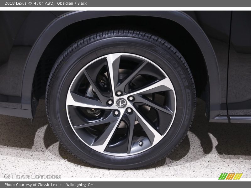 Obsidian / Black 2018 Lexus RX 450h AWD