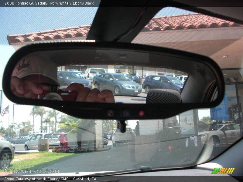 Ivory White / Ebony Black 2008 Pontiac G6 Sedan
