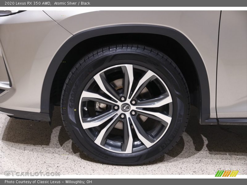 Atomic Silver / Black 2020 Lexus RX 350 AWD