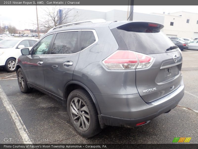 Gun Metallic / Charcoal 2015 Nissan Rogue SL AWD