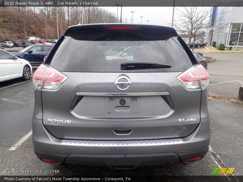Gun Metallic / Charcoal 2015 Nissan Rogue SL AWD