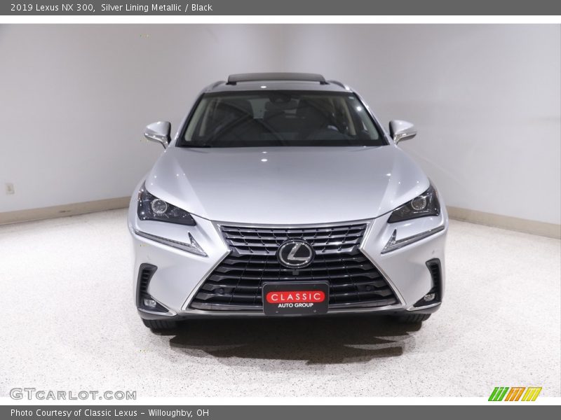 Silver Lining Metallic / Black 2019 Lexus NX 300