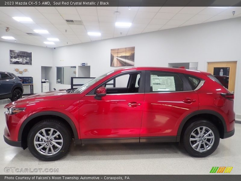 Soul Red Crystal Metallic / Black 2023 Mazda CX-5 S AWD