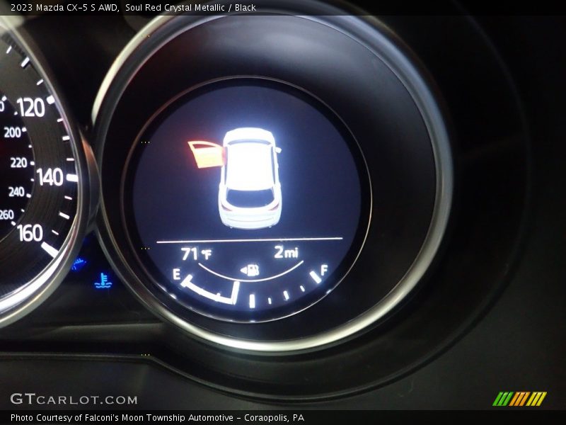 Soul Red Crystal Metallic / Black 2023 Mazda CX-5 S AWD