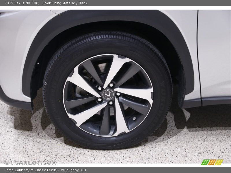 Silver Lining Metallic / Black 2019 Lexus NX 300