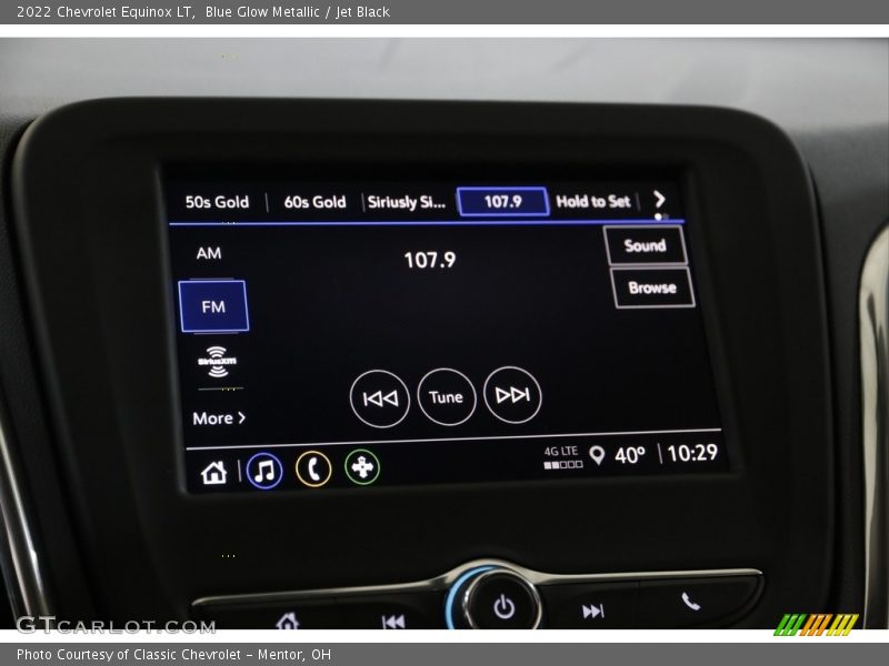 Blue Glow Metallic / Jet Black 2022 Chevrolet Equinox LT