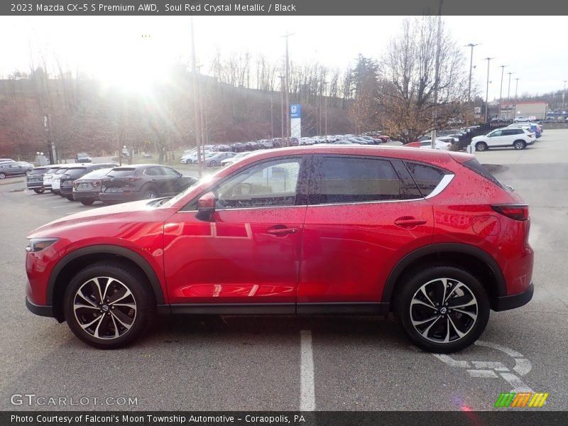 Soul Red Crystal Metallic / Black 2023 Mazda CX-5 S Premium AWD