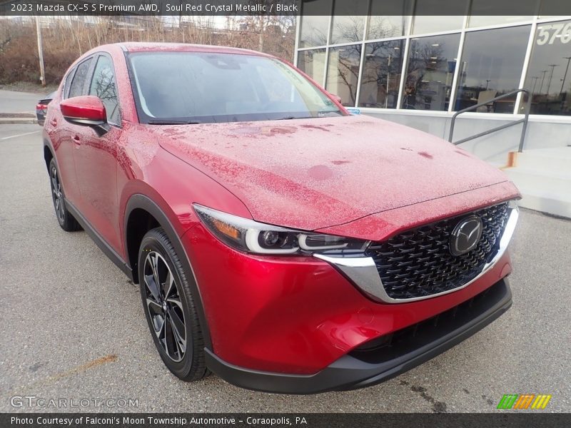 Soul Red Crystal Metallic / Black 2023 Mazda CX-5 S Premium AWD