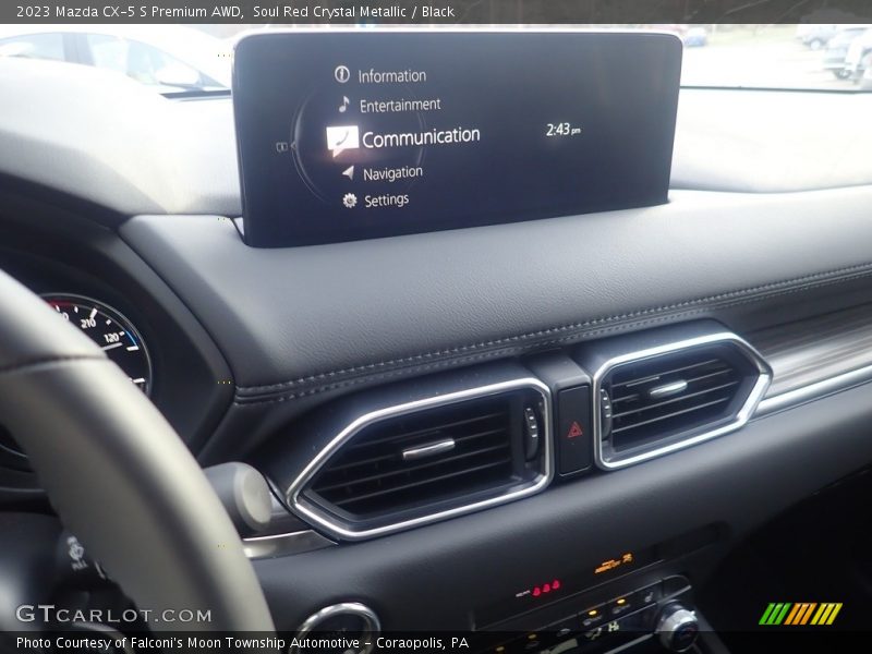 Soul Red Crystal Metallic / Black 2023 Mazda CX-5 S Premium AWD