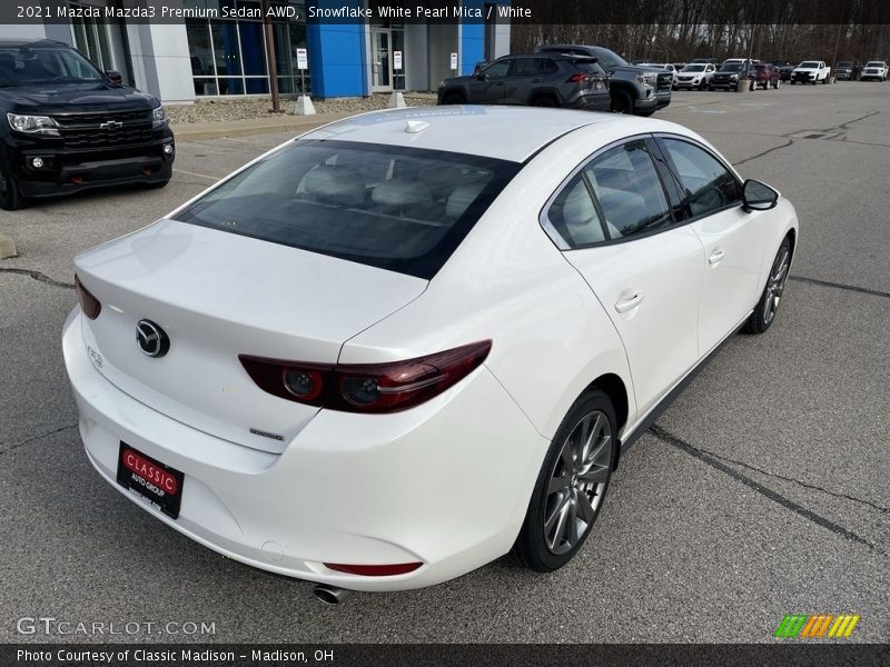 Snowflake White Pearl Mica / White 2021 Mazda Mazda3 Premium Sedan AWD