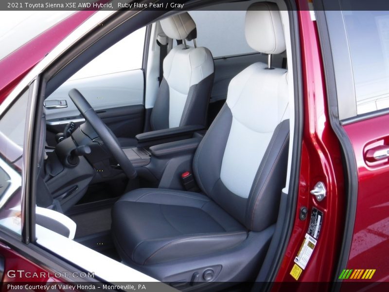 Ruby Flare Pearl / Gray 2021 Toyota Sienna XSE AWD Hybrid