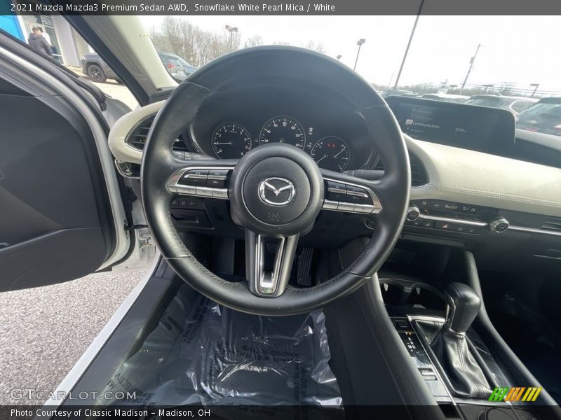  2021 Mazda3 Premium Sedan AWD Steering Wheel