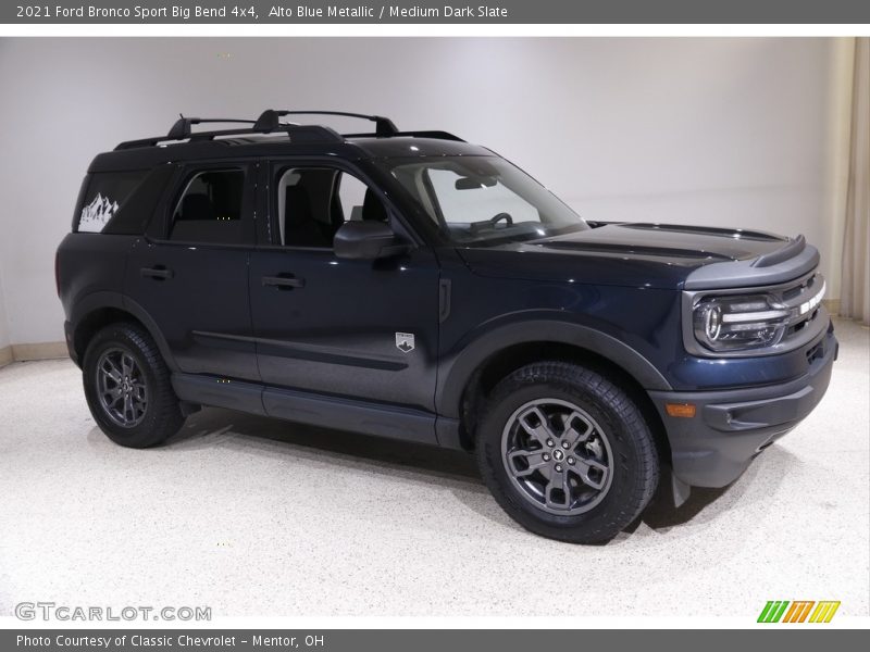 Alto Blue Metallic / Medium Dark Slate 2021 Ford Bronco Sport Big Bend 4x4