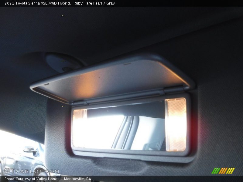 Ruby Flare Pearl / Gray 2021 Toyota Sienna XSE AWD Hybrid