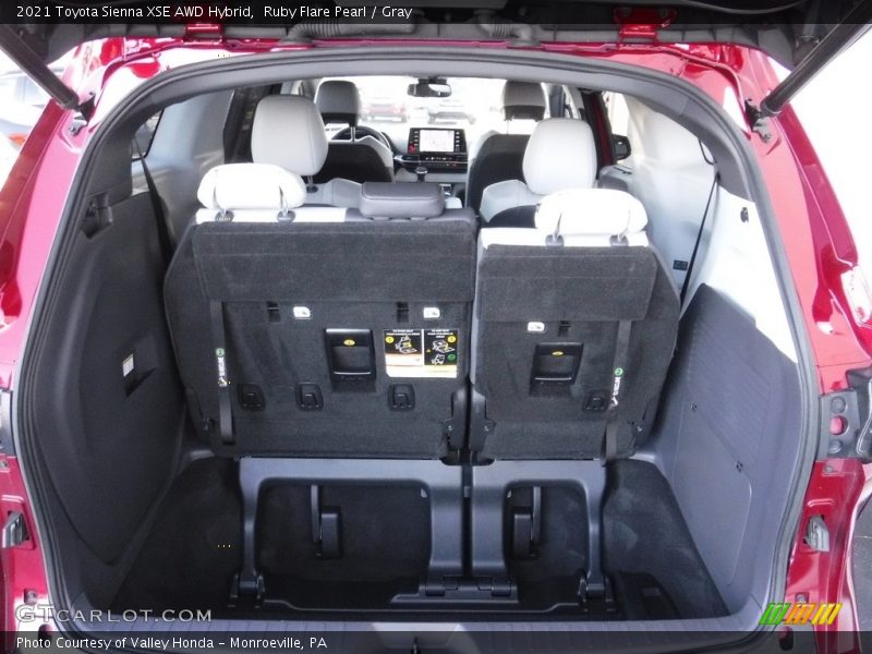 Ruby Flare Pearl / Gray 2021 Toyota Sienna XSE AWD Hybrid
