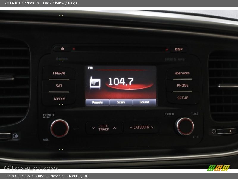 Dark Cherry / Beige 2014 Kia Optima LX