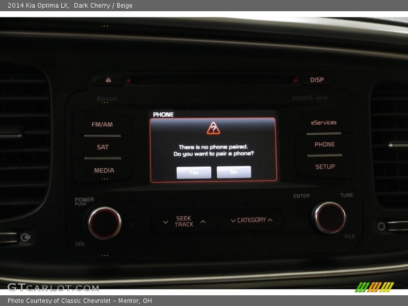 Dark Cherry / Beige 2014 Kia Optima LX