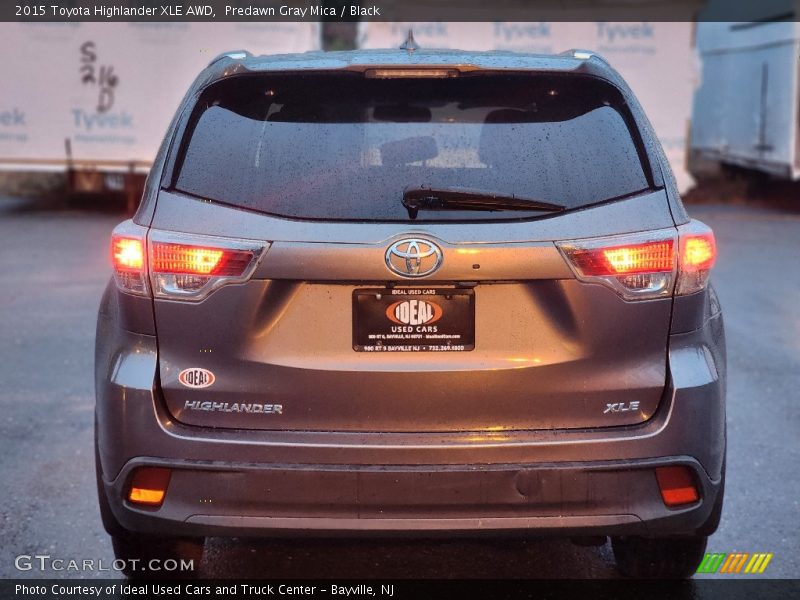 Predawn Gray Mica / Black 2015 Toyota Highlander XLE AWD