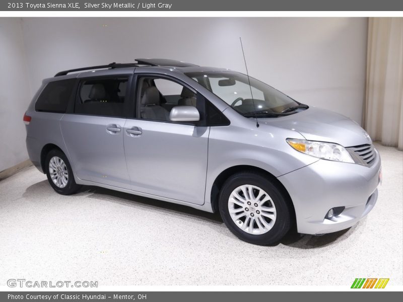 Silver Sky Metallic / Light Gray 2013 Toyota Sienna XLE
