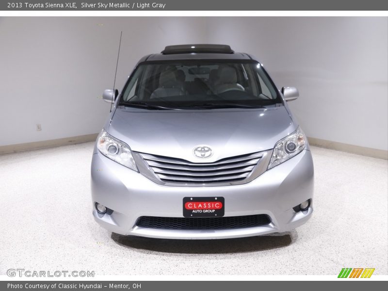 Silver Sky Metallic / Light Gray 2013 Toyota Sienna XLE