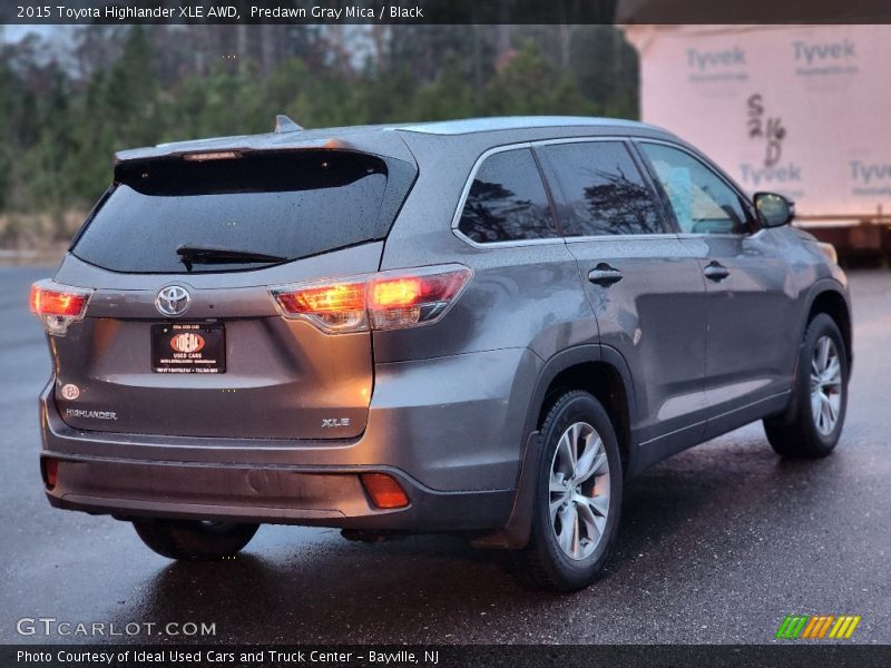 Predawn Gray Mica / Black 2015 Toyota Highlander XLE AWD