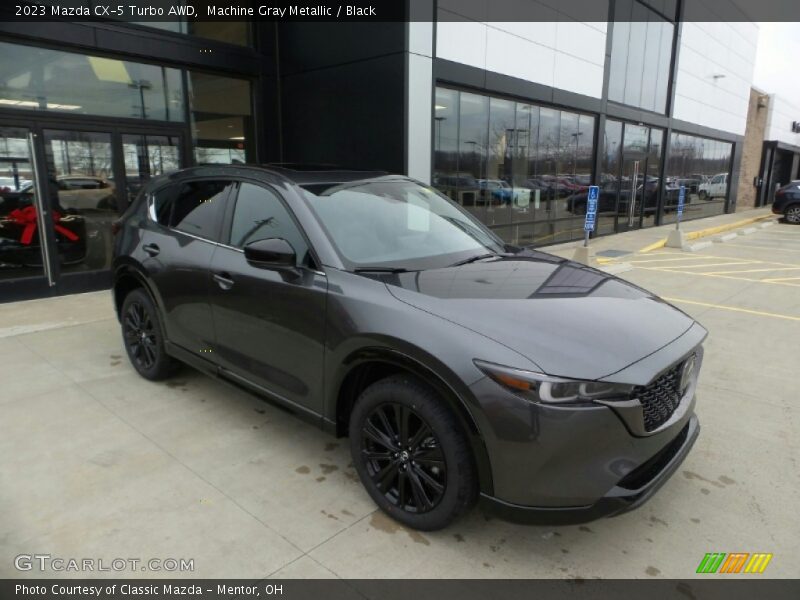 Machine Gray Metallic / Black 2023 Mazda CX-5 Turbo AWD
