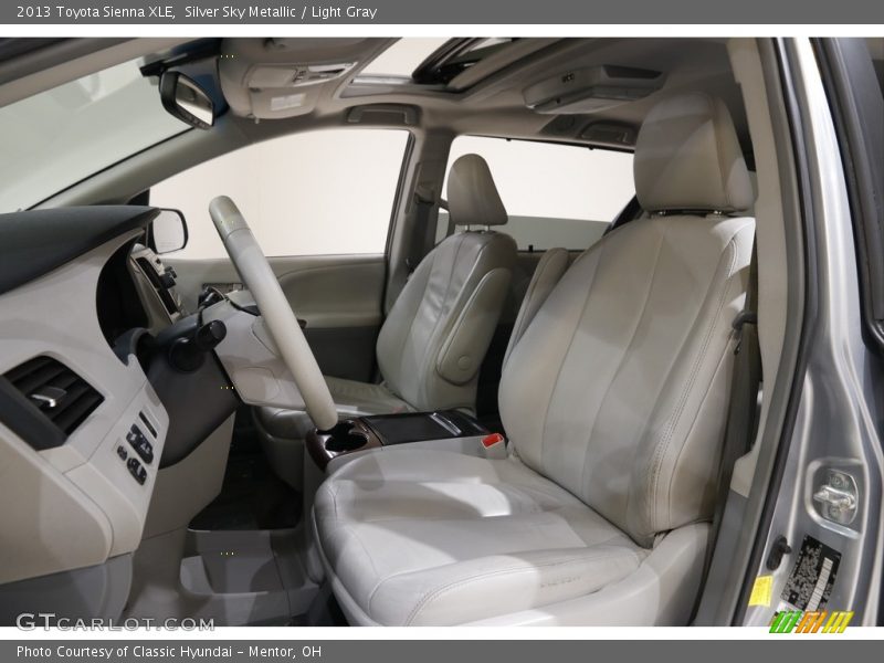 Silver Sky Metallic / Light Gray 2013 Toyota Sienna XLE