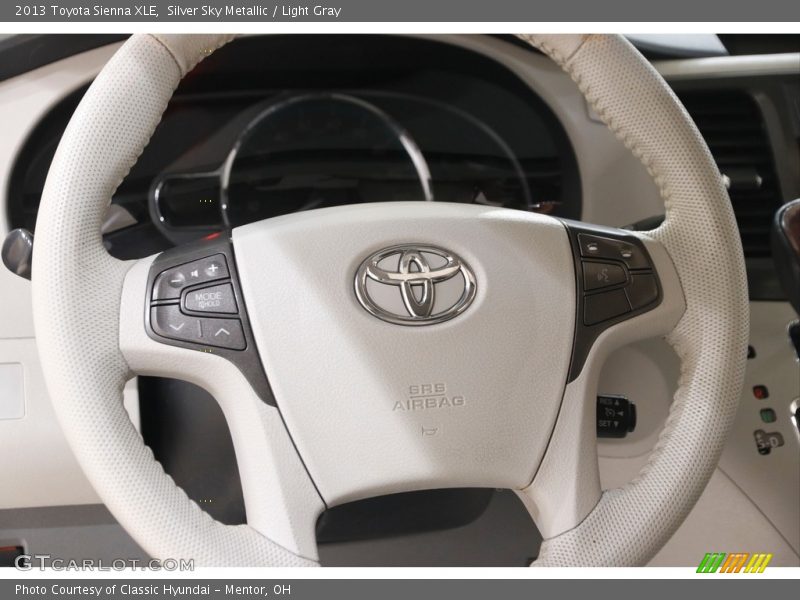 Silver Sky Metallic / Light Gray 2013 Toyota Sienna XLE