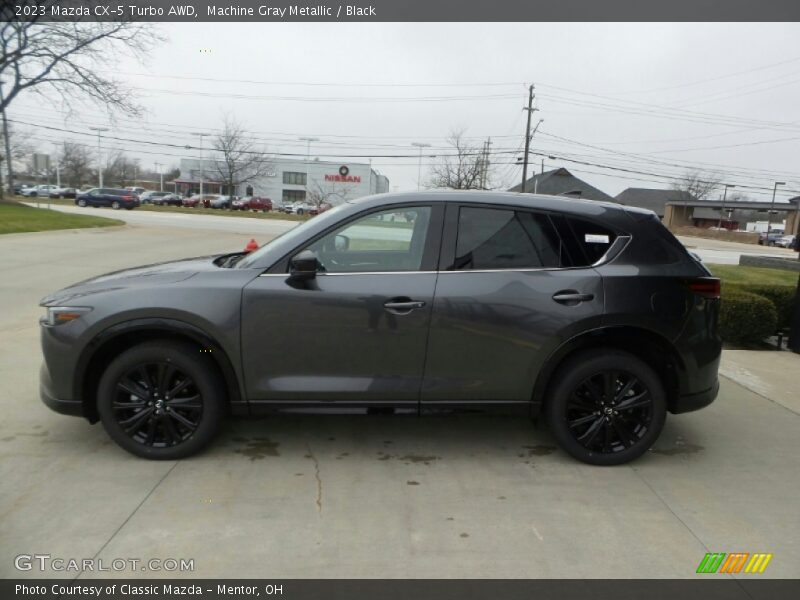 Machine Gray Metallic / Black 2023 Mazda CX-5 Turbo AWD